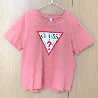 ゲス(GUESS)のguess tシャツ　ピンク　ロゴT  半袖で(Tシャツ(半袖/袖なし))