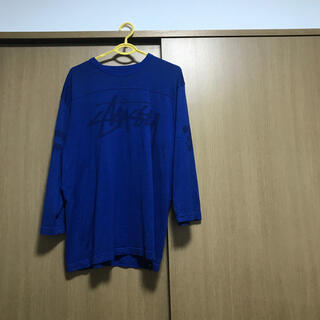 ステューシー(STUSSY)のステューシー　九分袖　青　カットソー(Tシャツ/カットソー(七分/長袖))
