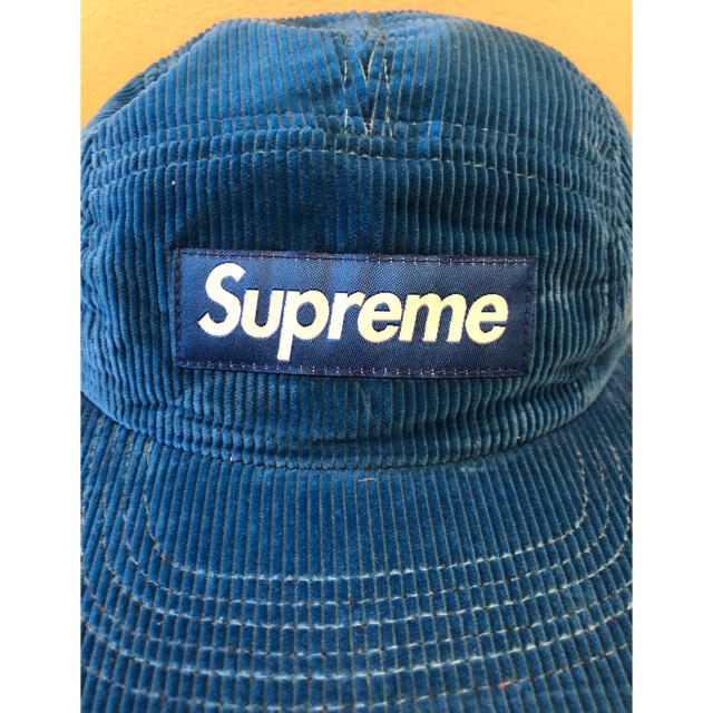 supreme コーデュロイ　camp cap キャップ