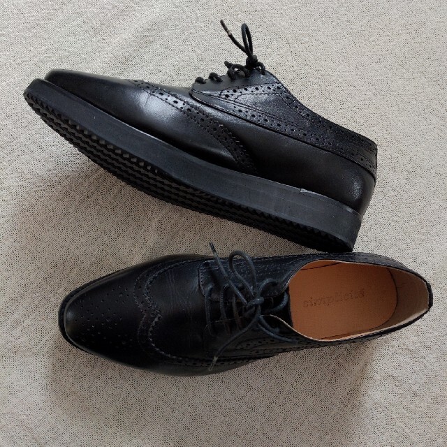 Simplicite(シンプリシテェ)の【未使用】simpiicite ウィングチップ革靴 レディースの靴/シューズ(ローファー/革靴)の商品写真