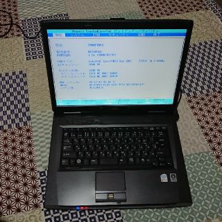 フジツウ(富士通)のFUJITSU FMVNF70YJ OS,HDD無しジャンク(ノートPC)