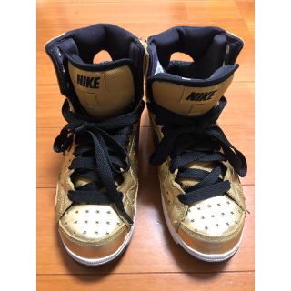 ナイキ(NIKE)のNIKE スニーカー　ハイカット　ゴールド(スニーカー)