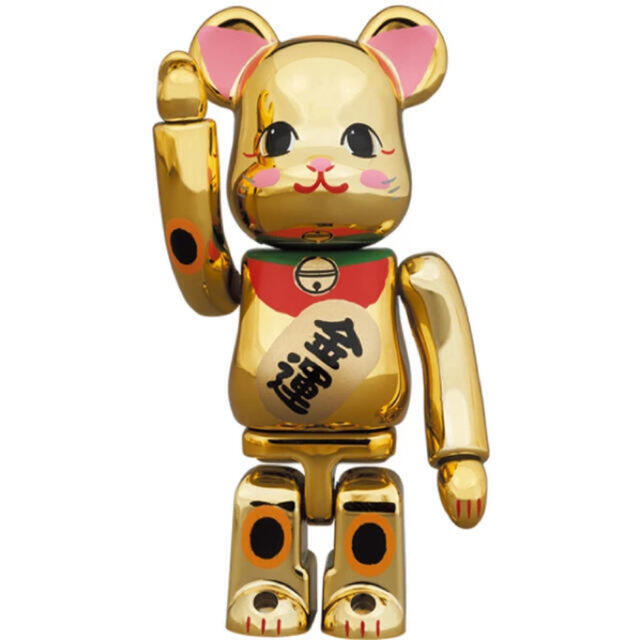 BE@RBRICK 招き猫 金運 金メッキ 弐 100％ 3個セット