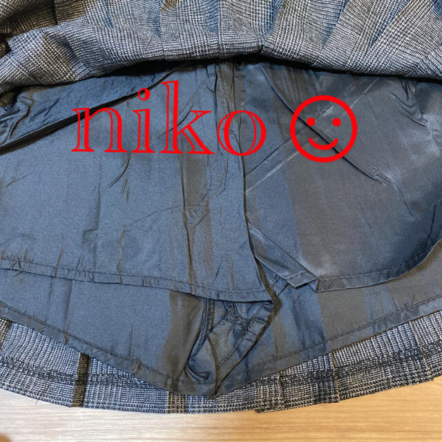 チェック柄 ボックスプリーツ ミニスカートフレアスカート ZARA GU レディースのスカート(ミニスカート)の商品写真