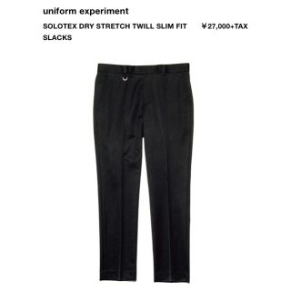 ユニフォームエクスペリメント(uniform experiment)のSOLOTEX DRY STRETCH TWILL SLIMFIT SLACKS(スラックス)