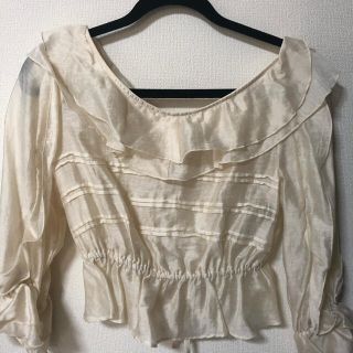 デイシー(deicy)のdeicy 18AW 2wayオーガンジーフリルブラウス(シャツ/ブラウス(長袖/七分))