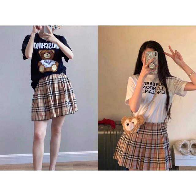 BURBERRY - Burberry バーバリー ヴィンテージチェック プリーツ BURBERRY - Burberry バーバリー ヴィンテージチェック プリーツ