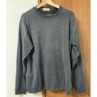 ライトオン(Right-on)のヴィンテージ風　クルーネックニット　XL グレー(ニット/セーター)