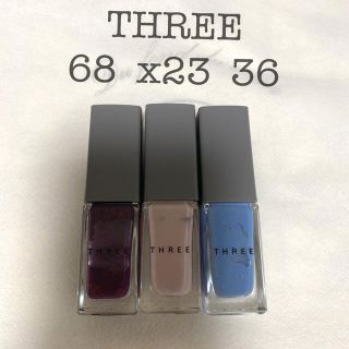 スリー(THREE)のTHREE ネイルポリッシュ3本set(マニキュア)