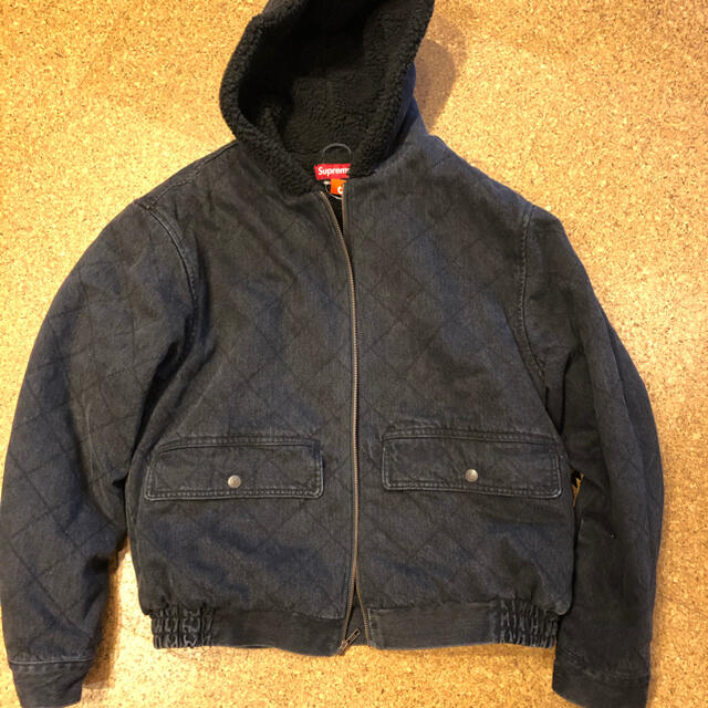 最終値下supreme quilted denim pilot jacket M