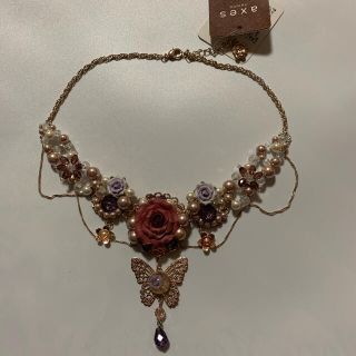 アクシーズファム(axes femme)の新品☆ アクシーズファムのプリンセスローズネックレス(ネックレス)