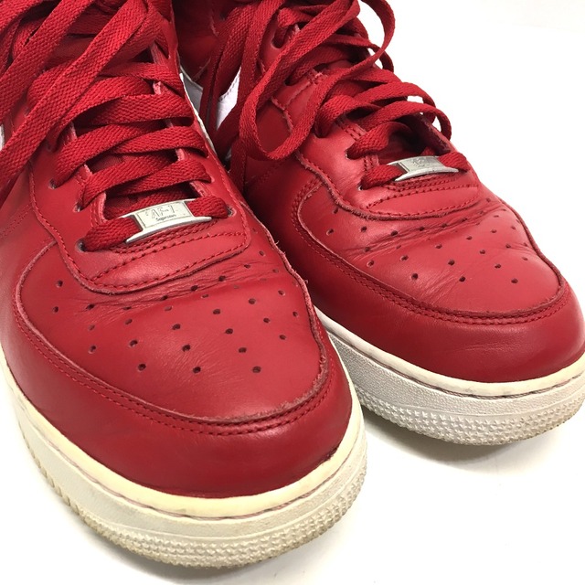 シュプリーム Supreme エアフォース1 ハイカットスニーカー ナイキ×シュプリーム 2014 NIKE × SUPREME AIR FORCE  1 HIGH SUPREME SP スニーカー レザー レッド