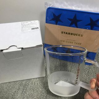 スターバックスコーヒー(Starbucks Coffee)のスタバ　グラスマグ&アイスキューブトレー(グラス/カップ)