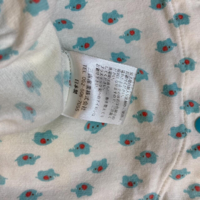 ロンパース　カバーオール　日本製　新品未使用　70  可愛い　ゾウ 綿100 キッズ/ベビー/マタニティのベビー服(~85cm)(ロンパース)の商品写真