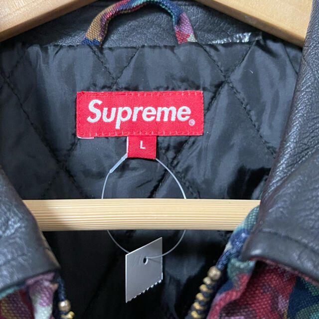 Supreme(シュプリーム)のsupreme leather collar work jacket メンズのジャケット/アウター(ブルゾン)の商品写真