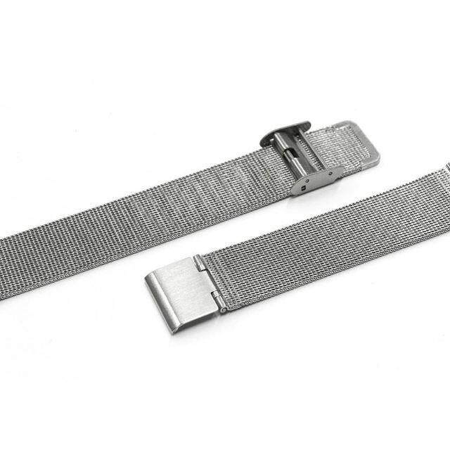 ステンレス メッシュ ベルト 22mmと16ｍｍ シルバー 交換 ベルト メンズの時計(金属ベルト)の商品写真