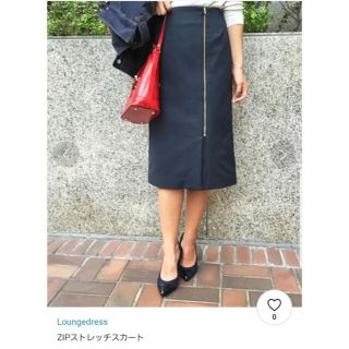 ラウンジドレス(Loungedress)のラウンジドレス♡zipスカート(ひざ丈スカート)