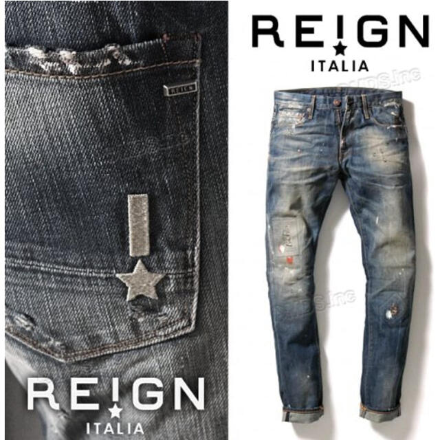 DSQUARED2(ディースクエアード)のREIGN ITALIA レイン テーパード スリムフィット デニム メンズのパンツ(デニム/ジーンズ)の商品写真