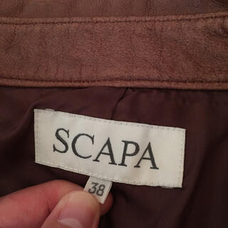 スキャパ Scapa:羊革 ジャケット サイズ38