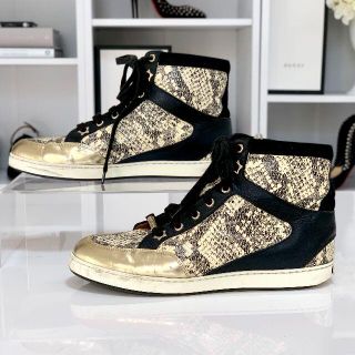 JIMMY CHOO - 2025 ジミーチュウ パイソン柄 ハイカット ...