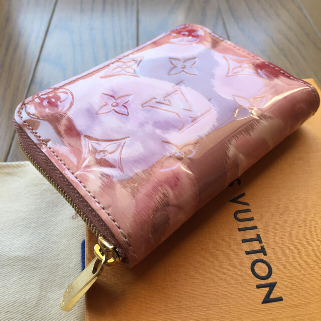 人気　ルイヴィトン　コインケース　イカットフラワー　ピンク　財布　カードケース