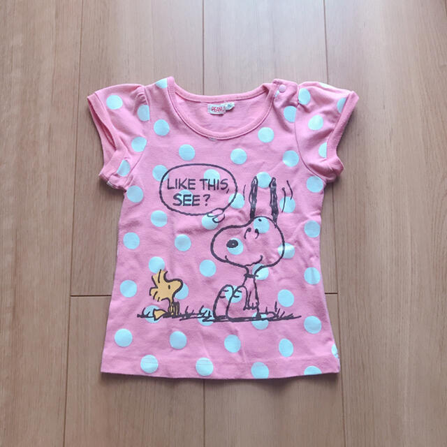 ピーナッツ スヌーピー ピンク ドット Tシャツ