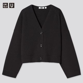 ユニクロ(UNIQLO)のUNIQLO U ミラノリブVネックカーディガン(長袖)(カーディガン)