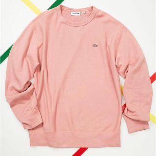 ラコステ(LACOSTE)の【LACOSTE】スウェット ピンク Lサイズ ナノユニバース別注(スウェット)