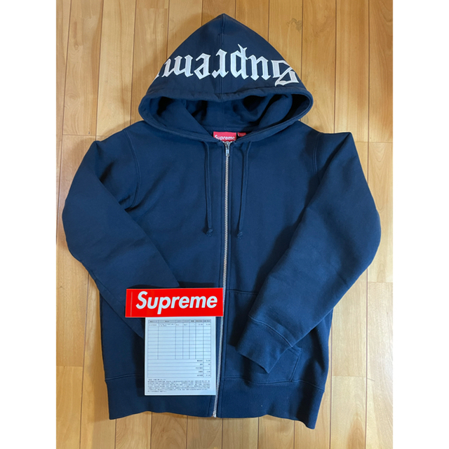 Supreme Old English Hood Logo Zip Hooded