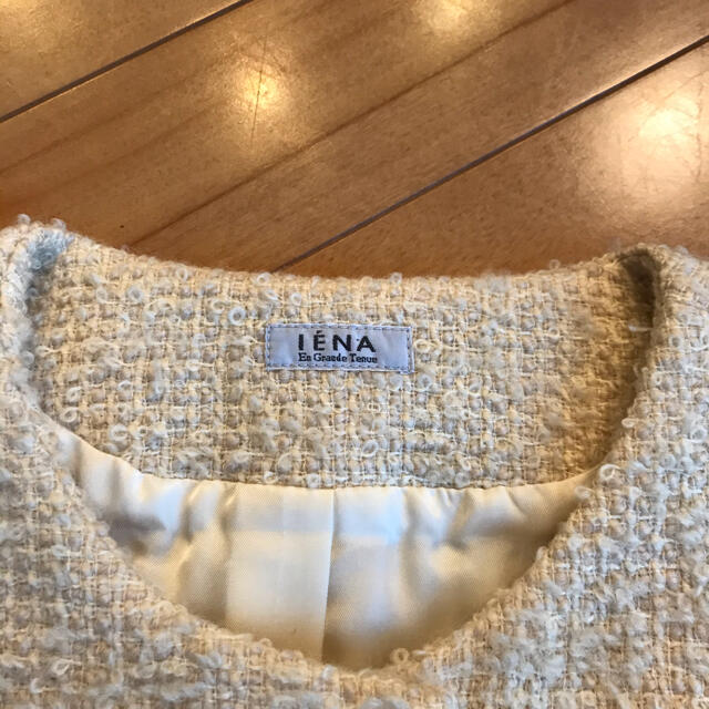 IENA(イエナ)のIENA イエナ　ツイードノーカラージャケット レディースのジャケット/アウター(ノーカラージャケット)の商品写真