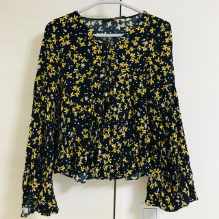 ザラ(ZARA)のzara basic 花柄シャツ(シャツ/ブラウス(長袖/七分))