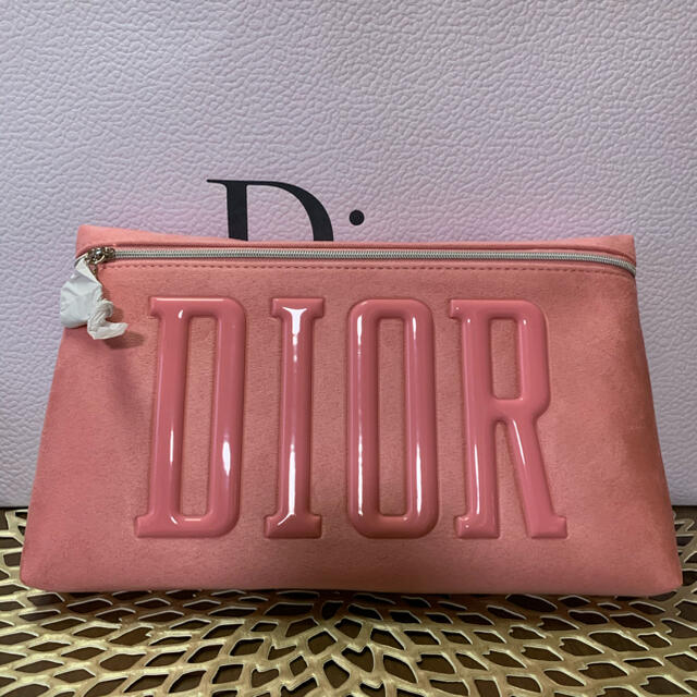 Dior(ディオール)の新品❤︎ディオール ❤︎ポーチ　クラッチ型　ピンク レディースのファッション小物(ポーチ)の商品写真