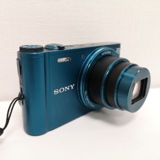 ソニー(SONY)の【美品】SONYサイバーショットDSC-WX300ブルー(コンパクトデジタルカメラ)