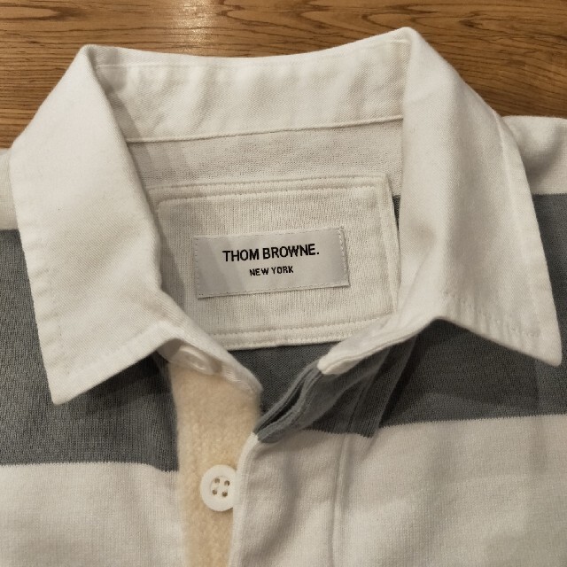 THOM BROWNE - 初期トムブラウン コットン長袖ラガーシャツ サイズ1 ...