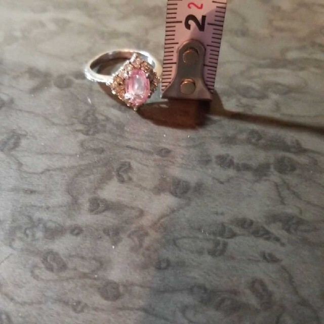 プラチナ900 ダイヤ&ピンクサファイア リング 指輪