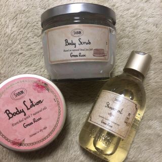 サボン(SABON)のSABON 🌹グリーンローズ🌹　新品未使用品です！(ボディスクラブ)