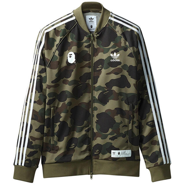 A BATHING APE(アベイシングエイプ)のBAPE x adidas  Track Top Olive Cargo メンズのトップス(ジャージ)の商品写真