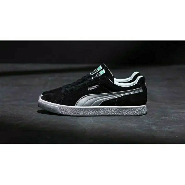 PUMA SUEDE VTG MIJ SILVER "BLACK" 27cm