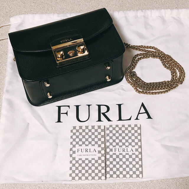 美品】FURLA フルラ メトロポリス ショルダーバッグ 黒 | svetinikole