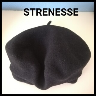 STRENESSE  ウール　ベレー帽(ハンチング/ベレー帽)