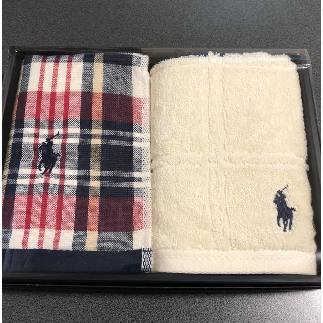 Ralph Lauren(ラルフローレン)のラルフローレン　ウォッシュタオルセット　未使用品 インテリア/住まい/日用品の日用品/生活雑貨/旅行(タオル/バス用品)の商品写真