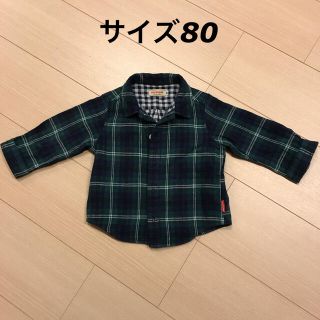 ミキハウス(mikihouse)のミキハウス　チェック柄シャツ(シャツ/カットソー)