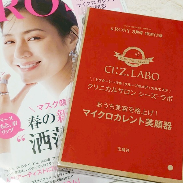 宝島社(タカラジマシャ)の◇付録のみ◇ &ROSY アンドロージー 3月号 付録 マイクロカレント美顔器 コスメ/美容のコスメ/美容 その他(その他)の商品写真