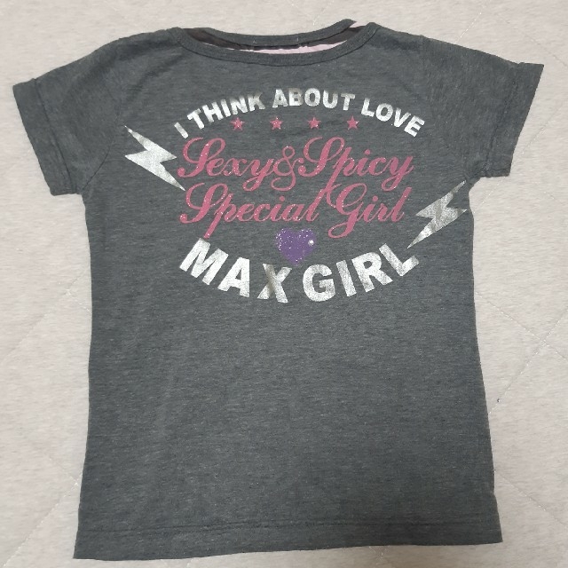 MAX GIRL(マックスガール)の130 ティーシャツMAX GIRL キッズ/ベビー/マタニティのキッズ服女の子用(90cm~)(Tシャツ/カットソー)の商品写真