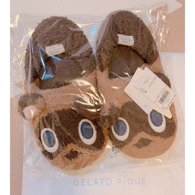 gelato pique(ジェラートピケ)のジェラートピケ x あつまれどうぶつの森  つぶまめルームシューズ レディースのルームウェア/パジャマ(ルームウェア)の商品写真