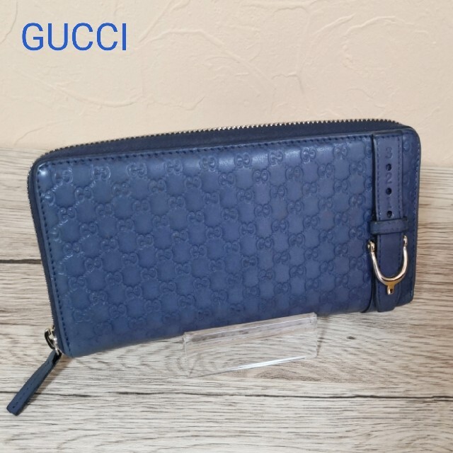 数量限定商品や在庫限り GUCCI 長財布 マイクロGGシマレザー NERO 黒