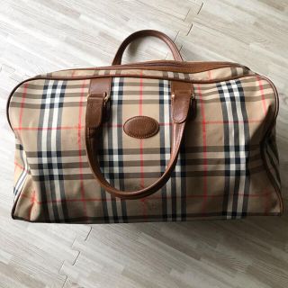 バーバリー(BURBERRY)のバーバリー ボストンバッグ　極希少品 ヴィンテージ ホースフェリーチェック(ボストンバッグ)