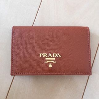 プラダ 名刺入れ(オレンジ/橙色系)の通販 11点 | PRADAを買うならラクマ