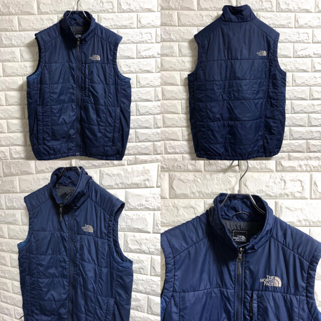 THE NORTH FACE - ノースフェイス 中綿ナイロンベスト 刺繍 YKK メンズ
