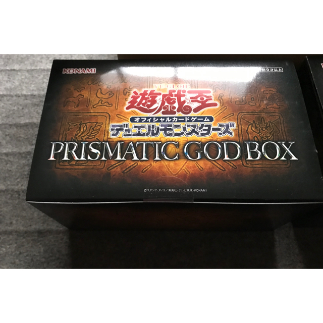 KONAMI(コナミ)の遊戯王　PRISMATIC GOD BOX  プリズマティックゴットボックス エンタメ/ホビーのトレーディングカード(Box/デッキ/パック)の商品写真